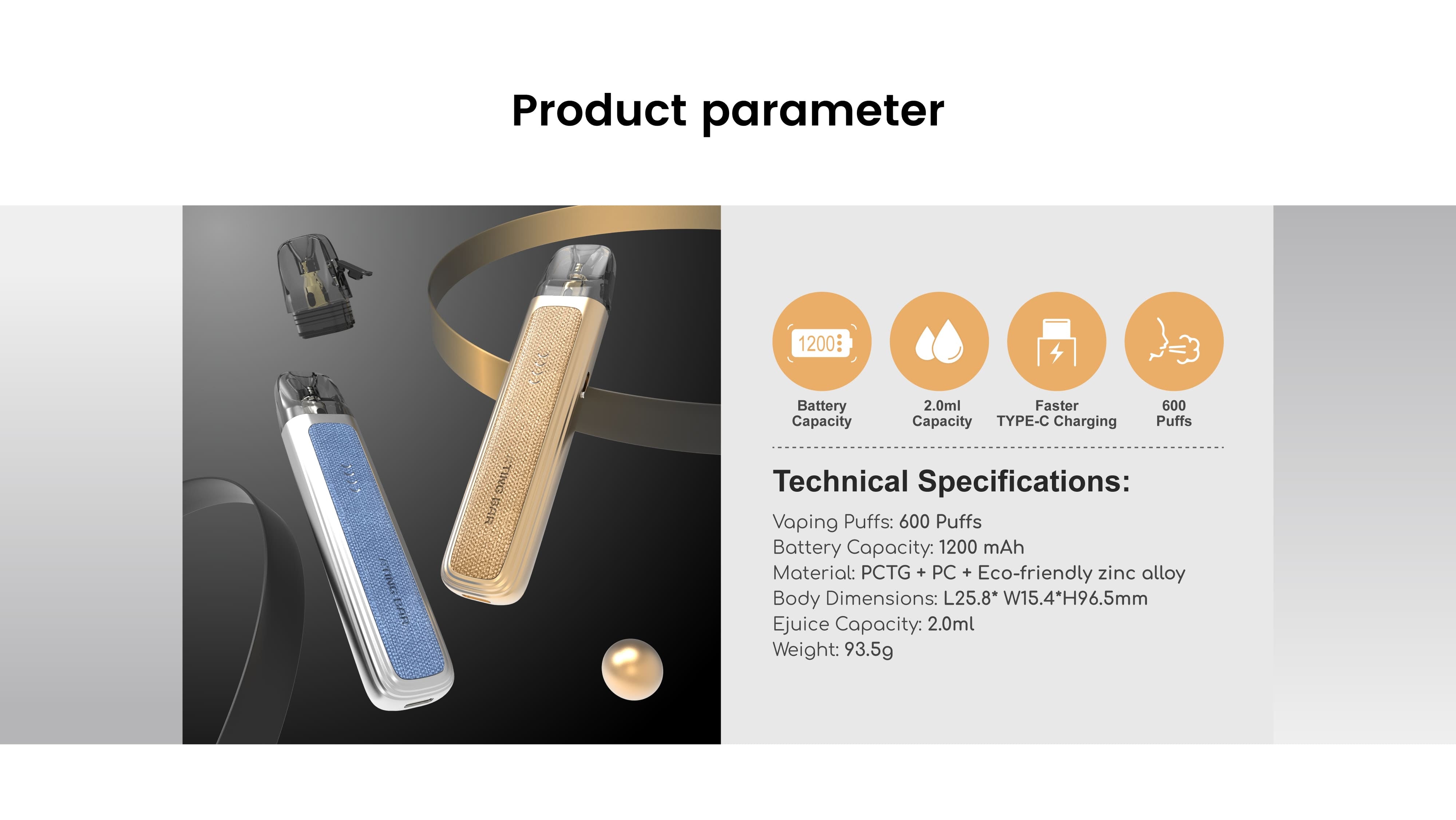 Hot-Selling-Vapes-Explorer-G1-Product-Parameters