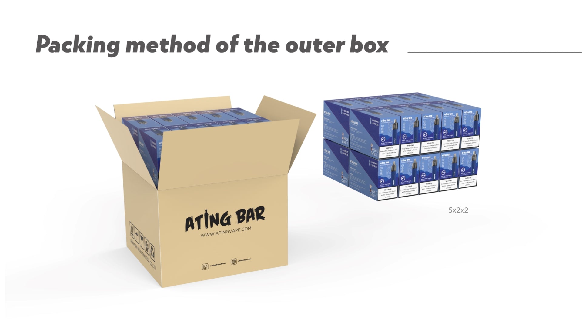 AZ60-Refillable-Vape-Pod-Kit-Packing-Method-Of-The-Outer-Box