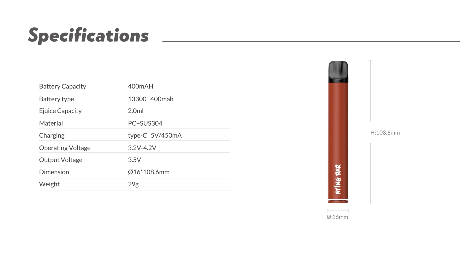 E60A-Vape-Pod-Kit-Specifications