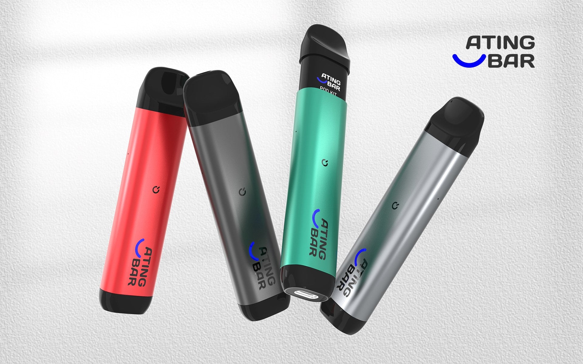 F02-Four-Color-Options-Red-Silver-Black-Green-Vape-Pod-Kit